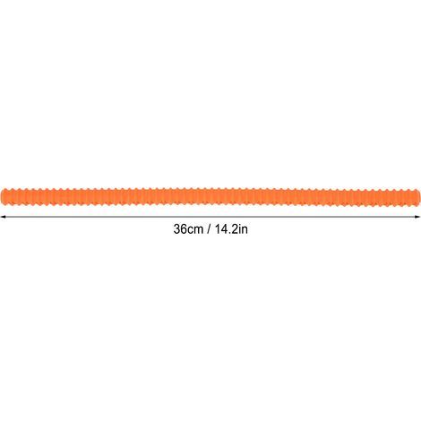 Ortviai Protège-bord de grille de four en silicone résistant à la chaleur – 4 pièces orange, 36 cm (1/4)