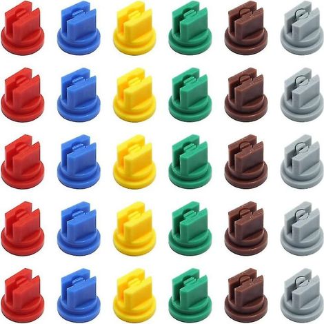 Juego de 30 boquillas para pulverizador, de gran angular, flujo controlado, plástico duradero, para pulverizadores de mochila y de jardín. (1/5)