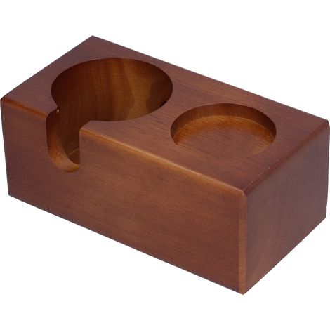 Porte-Tasse à Café 2 Trous en Hêtre avec Support Intégré pour Restaurant ou Maison (1/5)