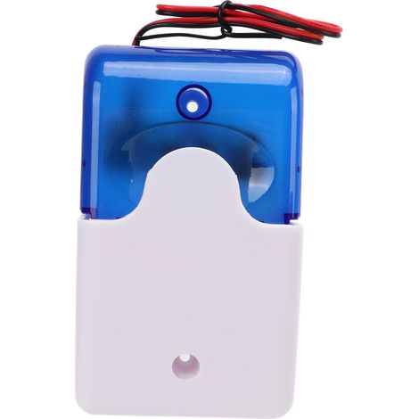 103 Alarme stroboscopique filaire avec sirène et gyrophare pour la sécurité de la maison, de la salle de bain ou de l'école (12 V) (1/5)
