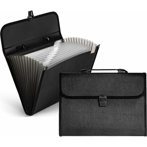 Trieur Document Compartiments en Format A4Accordéon Classeur Extensible Rangement Administratif Pochette 33224530mm 12 Papier (1/5)