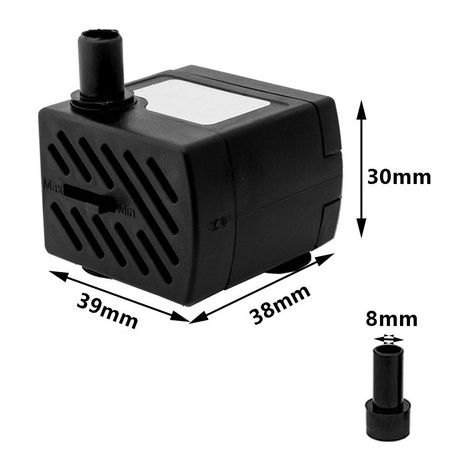 Mini Pompe à Eau Submersible pour Aquarium Climatiseur et Fontaine - Pompe de Filtration Silencieuse pour Petit Bassin et Bonsaï (1/5)