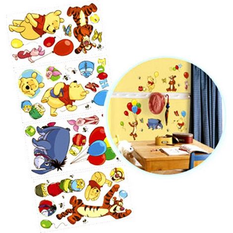Stickers muraux repositionnables Winnie l'Ourson