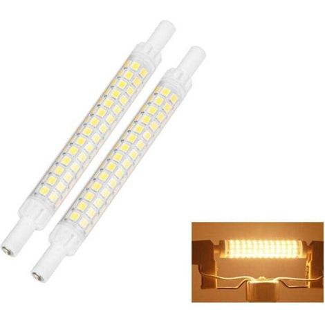 Enowelir R7S LED 118mm ampoules linéaire LED ampoules 10W r7s blanc chaud 3000k 100W double extrémité halogène remplacement [Classe énergétique E] (1/4)