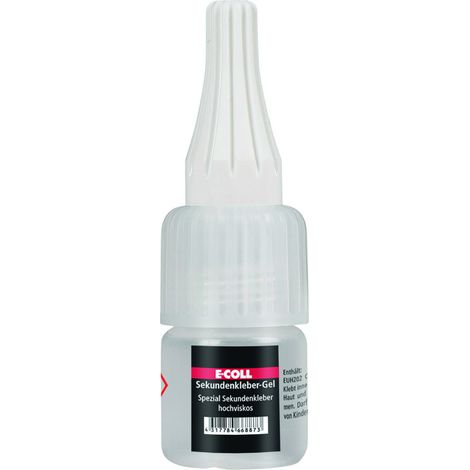 E-COLL Sekundenkleber-Gel 5g Flasche (1/2)