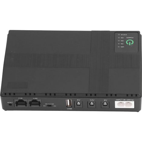 Mini onduleur de secours 10400 mAh, alimentation sans interruption pour caméra et routeur, prise européenne 85-265 V (1/5)