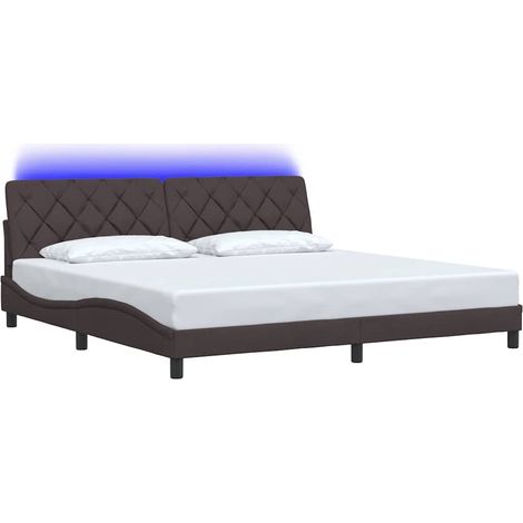Giroletto con LED senza Materasso 200x200 cm in Tessuto (1/5)