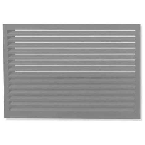 DECOCLIM - Face dos pour cache en aluminium gris poussière taille M - 23AM7037-DOS