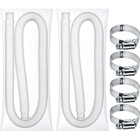 Tuyau de piscine - Pour piscines hors-sol - 3,18 cm de diamètre - Pour modèles 330 GPH, 530 GPH et 1 000 GPH, tuyau de pompe de filtration de 144,78 cm de long (1/3)