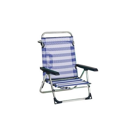 Sedia da spiaggia 606-alf reclinabile alluminio fibreline alco (1/4)