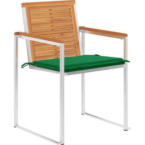 Maison Exclusive - Gartenstühle 8 Stk. mit Kissen Massivholz Akaz (1/5)