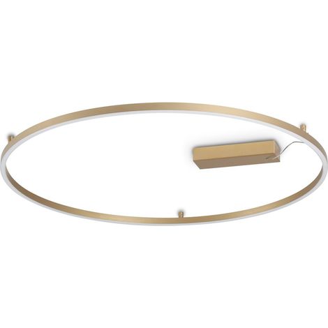 Ideal Lux Plafoniera Moderna Oracle 1 luce LED integrato ottone alluminio