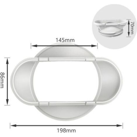 Gaine flexible pour climatiseur mobile – Raccord plat 130/150 mm – Compatible avec la plupart des modèles – Installation facile, étanche et résistante à la chaleur (1/5)