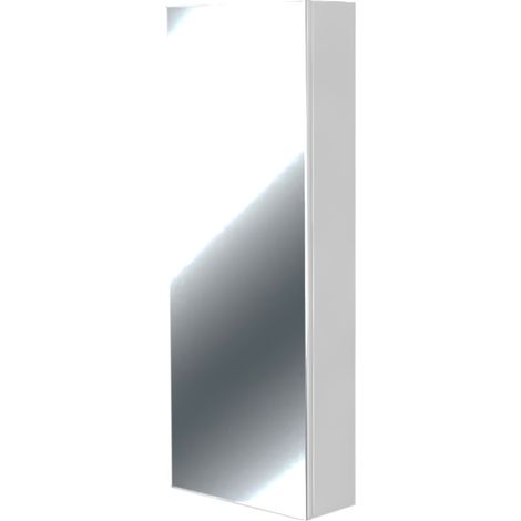 Coffret d'habillage ATOLE 13 modules en acier blanc avec porte miroir - H. utile : 730 mm (1/5)