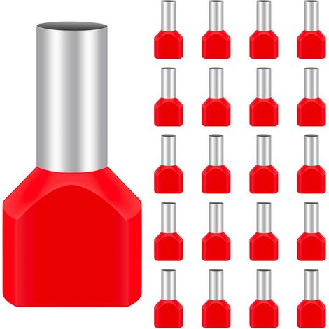 embouts de câble doubles mm² isolés pour connexion Lot de 100 (1/5)