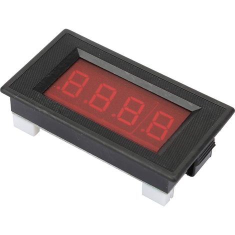 Voltmètre DC numérique, voltmètre rouge foncé, simple pour voltmètre numérique de bâtiment industriel, alliage d'aluminium de courant de tension (1/5)