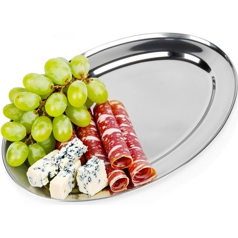 Stainless steel oval serving platter 35x23 cm 235492282 (1/5)