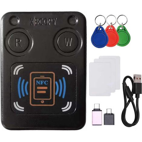 NFC-RFID-Smartcard-Lesegerät/Kopierer + 3 UID-Schlüsselanhänger/Karten