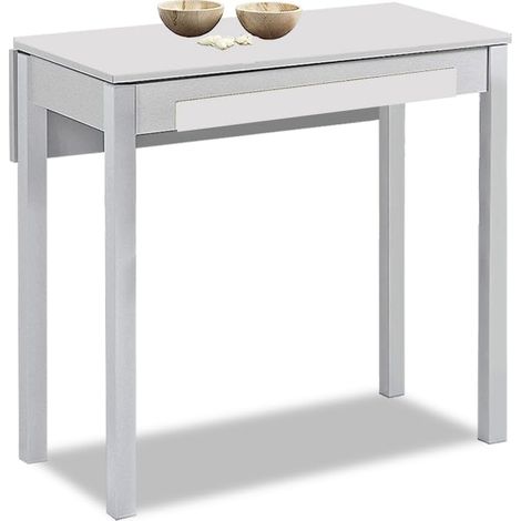 Table de Cuisine Extensible, Gris, 80 cm x 40 cm (1/5)