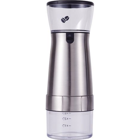 Molinillo de café eléctrico, cafetera, molinillo de acero inoxidable y cerámica, recargable por USB, molinillo de espresso. (1/4)
