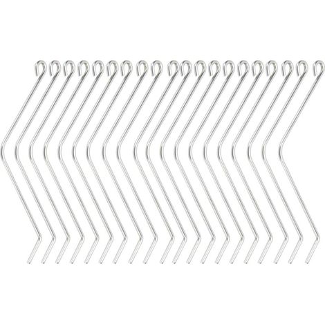20 conectores de acero inoxidable para colmena, soporte de alambre para doblar, herramientas de apicultura de madera para colmena, conectores para colmena. (1/4)