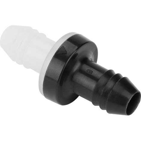 Clapet anti-retour unidirectionnel en ligne 3/8" 10 mm pour carburant, gaz, liquide, air (coque en PP/joint en silicone) (1/5)