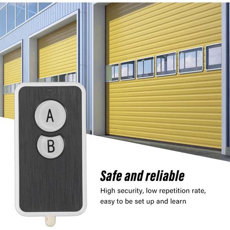 Ortviai Télécommande RF sans fil 315 MHz, 2 touches, 6 V, pour porte automatique, voiture électrique et système d'alarme (1/4)