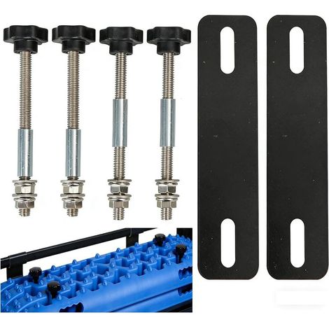 Kit de Montage de Planche de Traction, Kit de Fixation pour Boîte de Toit, Kits de Broches de Montage, Support de Planche de Récupération, Fixation de Coffre de Toit pour Voiture Camion