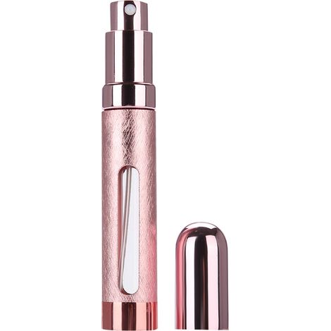 Flacon vaporisateur de parfum vide en verre de 12 ml, rechargeable, rose. (1/5)