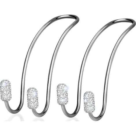 CSPARKV 4Pcs Car Hook Headrest Hook Storage Hook for Car Back Seat Organizer for Handbag Holder Hook (1/5)