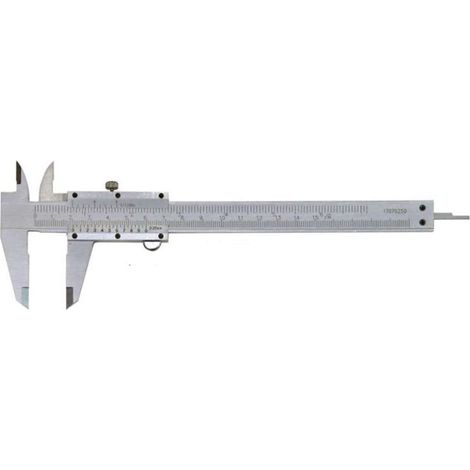 Messschieber mit Feststellschraube mattverchromt 150 mm (1/128") (1/2)