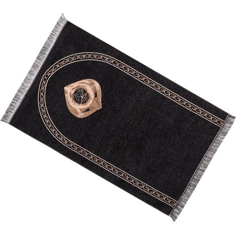 Alfombra musulmana, manta de oración, alfombra con borlas, -S021