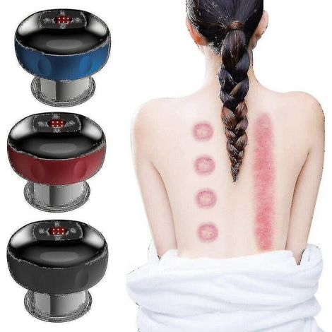Intelligentes Schröpfmassagegerät mit Rotlichttherapie, elektrisch blaues Schröpfmassagegerät (1/5)