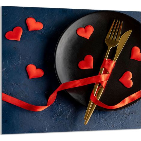 Panneau de verre POUR la cuisine 65x60 Cœur (1/5)