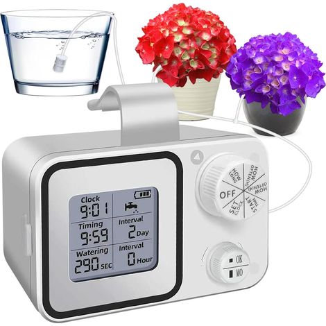 Système d'arrosage Automatique Systeme Arrosage Plante Interieur Kit d'irrigation Goutte à Goutte pour 15 Plantes en Pot, Vacances (1/5)