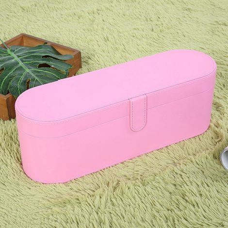 Boîte de rangement pour sèche-cheveux Dyson, résistante à l'humidité et aux chocs, sac de voyage rose (1/5)