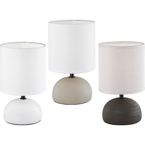 Lampada da tavolo RL LUCI bianca ceramica E14 23cm