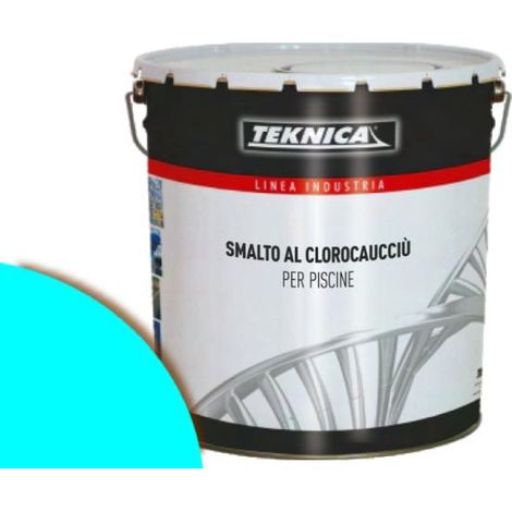 Vernice Smalto TEKNICA per Piscine-fontane-vasche al Clorocaucciù 2,5 Lt azzurro