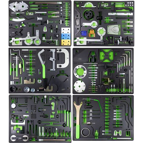 CARRO DE HERRAMIENTAS ESPECIAL KIT DE CALADO 7 CAJONES VERDE  JBM53951 (1/3)