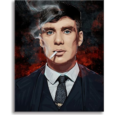 Peaky - Quadro Canvas Contemporaneo su telaio in legno - Misura: 50x70 cm (1/4)