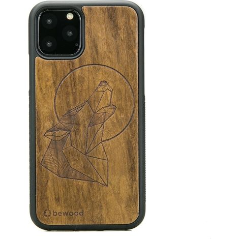 Holzhülle für iPhone 11 PRO Wolf Imbuia (1/3)