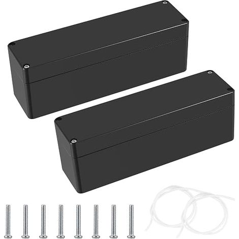 Outdoor Junction Box 2p 145×45×55mm, Electrical Enclosure Black (1/5)