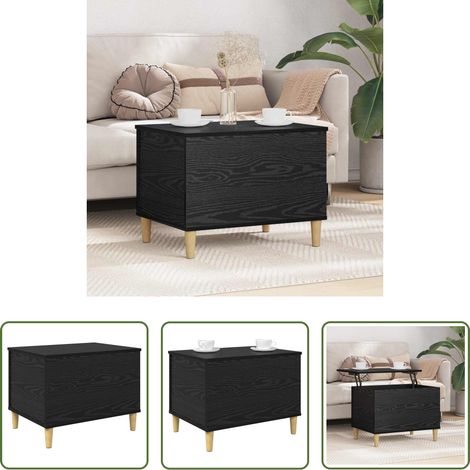 Rangement chambre - Cabinet de chevet Chêne noir 60 x 44,5 x 45 cm (1/5)
