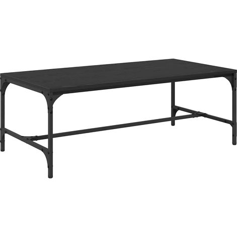 Maison Exclusive - Couchtisch Schwarz Eichen-Optik 100 x 50 x 35