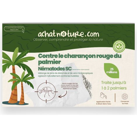 Nématodes SC contre charançon rouge du palmier - 25 millions - 1 à 2 palmiers