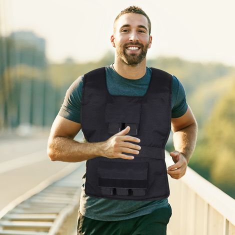 Gilet de poids 15/20/30 kg, marque HaChi, pour femmes, course et cross-training, pour musculation, réglable avec poids amovibles