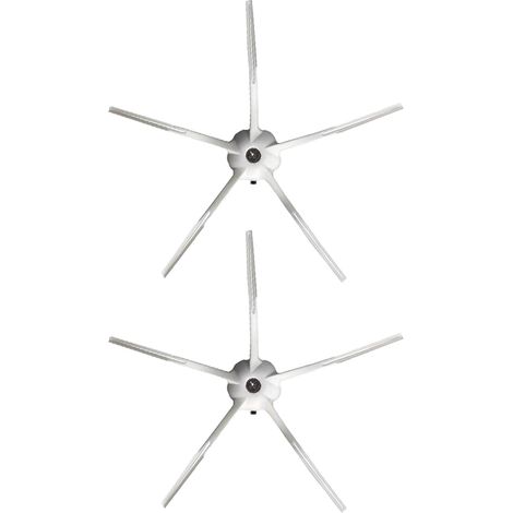 Compatible con la serie Roborock S7 - Accesorios para robots aspiradores S7, S7+, S7 MaxV, S7 MaxV Plus y S7 MaxV UltraMop - Cepillo lateral (paquete de 2, blanco) - Accesorios para robots aspiradores