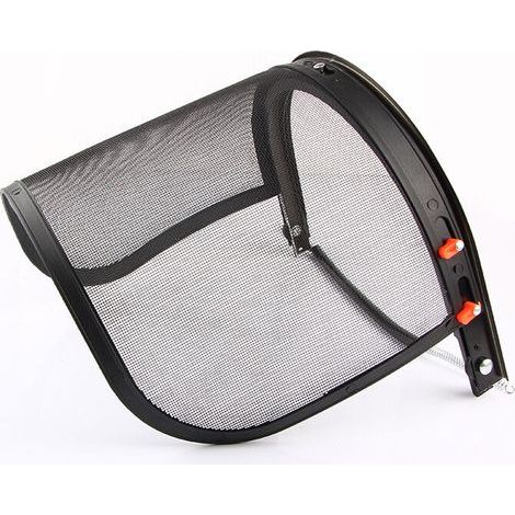 Visière de protection grillagée réglable avec pare-soleil
