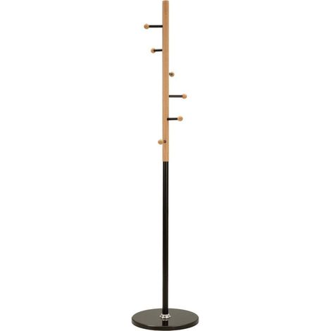 Appendiabiti in metallo nero, Ø37x172 cm – Step (1/5)
