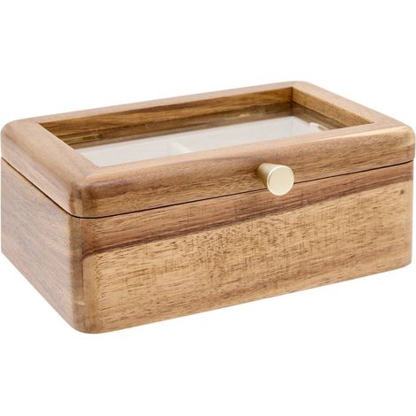 Portagioie assia rettangolare 14,5x20 cm marrone - Atmosphera créateur d'intérieur (1/5)